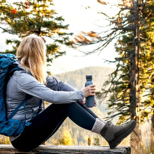 Vista 5 de NORTIV 8 Botas de senderismo impermeables para mujer, botas de senderismo al aire libre para senderismo