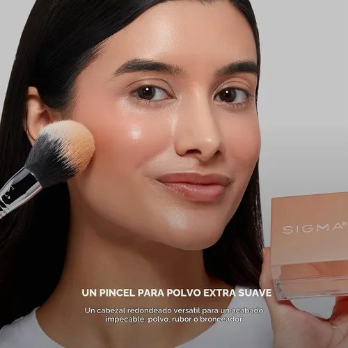 Vista 2 de Sigma Beauty F24 All-Over Powder™ - Cepillo de maquillaje, cabeza redondeada grande