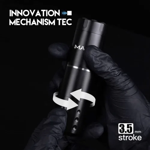 Vista 3 de Mast Tattoo A1 Pro Kit de pistola de tatuaje inalámbrica Máquina rotativa