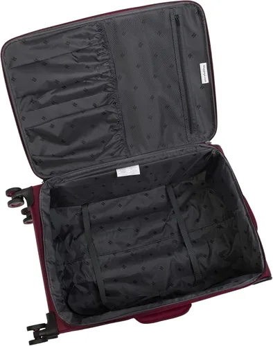 Vista 4 de it luggage Precursor - Juego de 3 ruedas giratorias expansibles de 8 ruedas a cuadros Softside, Gris con azul, It Luggage Precursor - Juego de 3