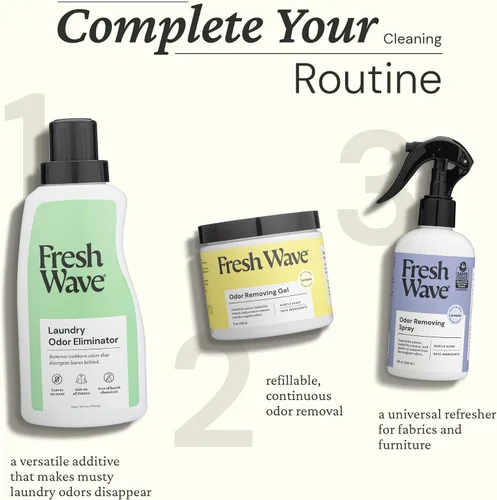 Vista 7 de Fresh Wave Potenciador de ropa para eliminar olores, 24 onzas líquidas. Potenciador de aroma para ropa Alivio de olores más seguro Eliminador