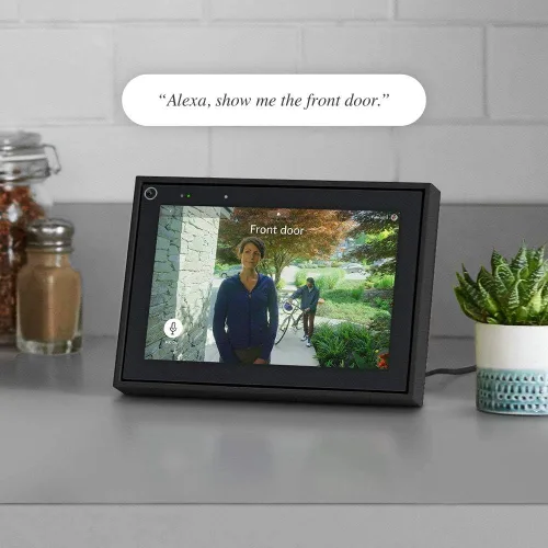 Vista 5 de Facebook Portal Mini - Pantalla táctil de 8 pulgadas de llamadas inteligentes con Alexa - Negro