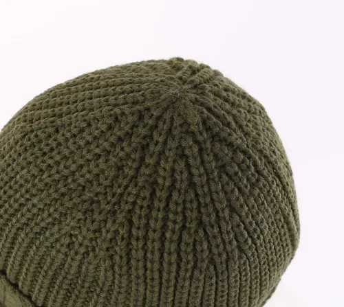 Vista 4 de Home Prefer - Gorro de punto grueso de invierno con visera para hombre