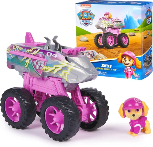 Vista 11 de Paw Patrol: Rescue Wheels Chase's Cruiser, camión de juguete con lanzador de proyectiles y figura de acción coleccionable, juguetes para niños