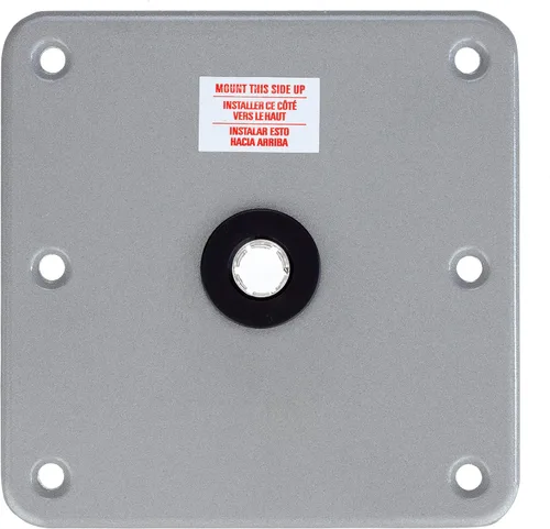 Vista 3 de Attwood Base de pedestal de aluminio Swivl-Eze 7 pulgadas x 7 pulgadas Lock'N-Pin Para barcos marinos Paquete de 2