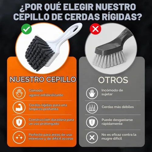 Vista 6 de Cepillo de mango corto para ruedas y neumáticos Cepillo de lavado de automóviles para detalles automáticos Cepillo de limpieza profunda