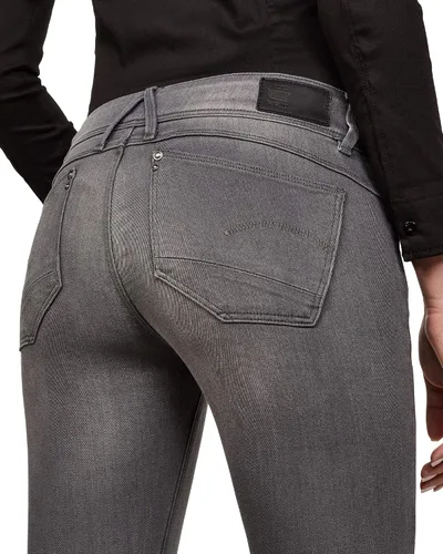 Vista 3 de G-Star Raw Jeans ajustados Lynn de tiro medio para mujer Medium Aged Grey 25