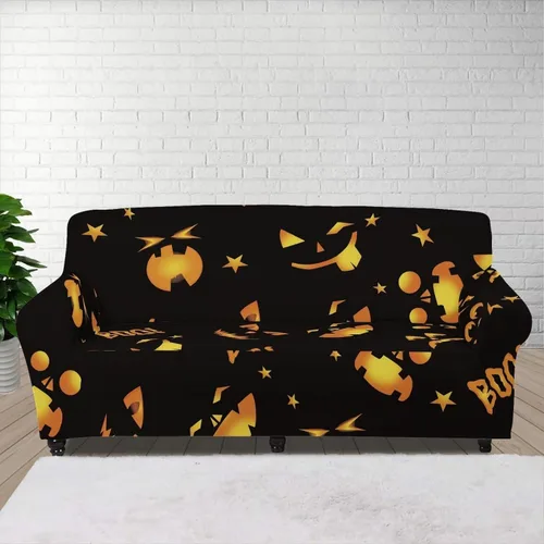 Vista 56 de Funda de sofá con diseño de árbol de bandera estadounidense para sofás y sofás, decoración navideña, funda antideslizante para sofá de 1 cojín