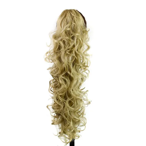 Vista 6 de KUKI - Extensión de cabello sintético largo y rizado de 31 pulgadas, con pinza y mandíbula, 1B