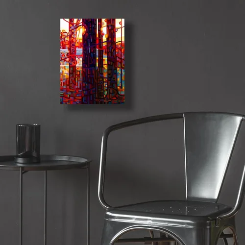 Vista 5 de Epic Art 'Carnelian Morning' de Mandy Budan, arte de pared de vidrio acrílico, 12 x 16 pulgadas