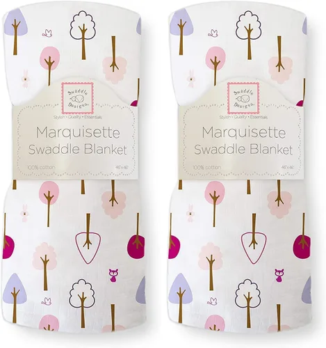 Vista 7 de SwaddleDesigns Marquisette - Manta de recepción envolvente para bebés niños y niñas, muselina de algodón premium suave, mejor regalo de baby shower
