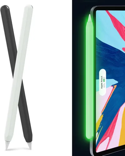 Vista 24 de AHASTYLE Funda Duotone para Apple Pencil de 2ª generación y Apple Pencil Pro (2024) Funda protectora ultra delgada de silicona compatible con carga