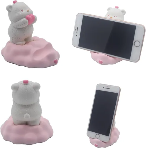 Vista 11 de Cute Animal Deer Cell Phone Stand Holder, Small Desk Phone Stand Mount for iPhone Android Samsung Galaxy Note