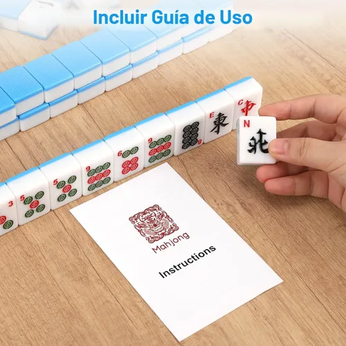 Vista 7 de Mahjong Set, 146pcs Profesional Chino Mahjong Azulejos Set