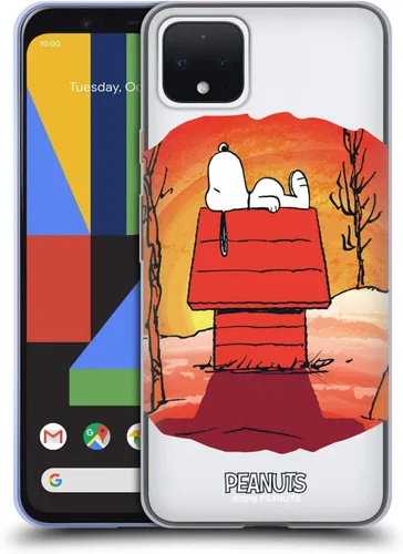 Vista 76 de Head Case Designs Funda de gel Spooktacular con licencia oficial de Peanuts Linus y Snoopy [protección de grado militar] compatible con Google Pixel