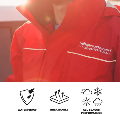 Vista 2 de WindRider Pro Foul Weather Gear - Traje de lluvia, transpirable e impermeable