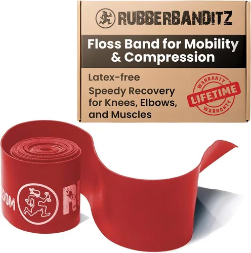 Vista 9 de Rubberbanditz Banda de hilo dental para movilidad y compresión Negro