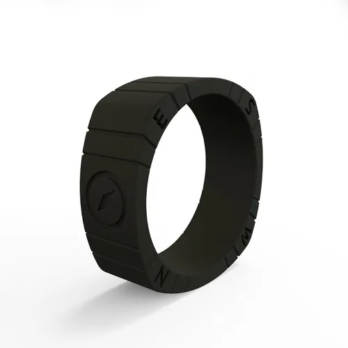 Vista 11 de QALO - Colección de anillos de silicona clásicos para hombre