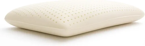 Vista 4 de OrganicTextiles - Almohada de látex de bajo perfil natural (tamaño estándar, suave), con cubierta de algodón orgánico certificado GOTS