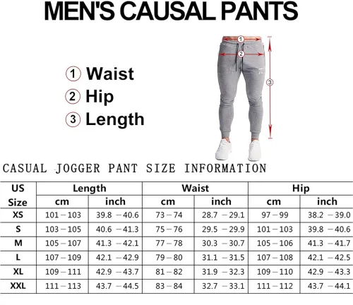 Vista 6 de Wangdo - Pantalones deportivos para hombre con bolsillos con cremallera