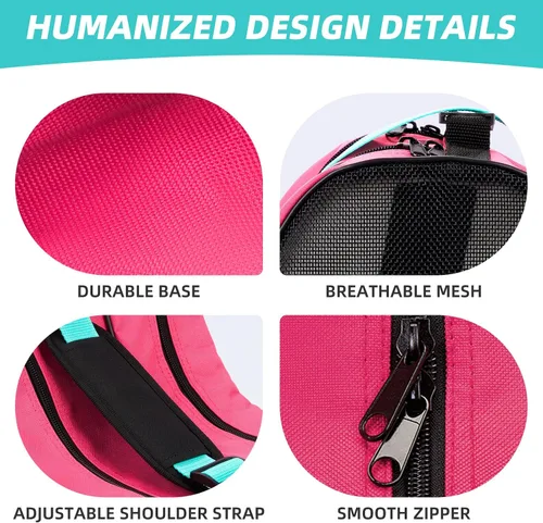 Vista 4 de Breathable Skate Bag with Adjustable Shoulder Strap - Large Capacity Fits Inline, Ice & Most Roller Skates