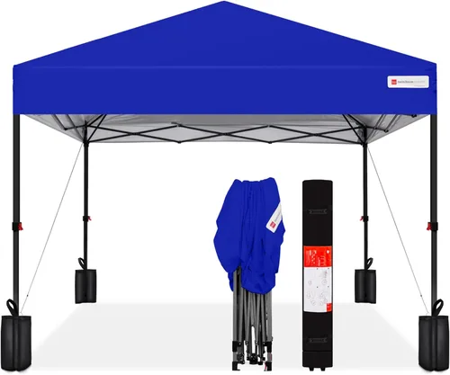 Vista 55 de Best Choice Products Carpa Toldo Desplegable de 10x10 pies para Instalación de 1 Persona, Refugio Portátil Instantáneo con Botón de 1 Toque