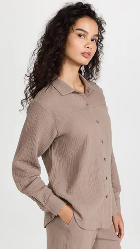 Vista 4 de Splendid Camisa con botones de gasa Addie para mujer
