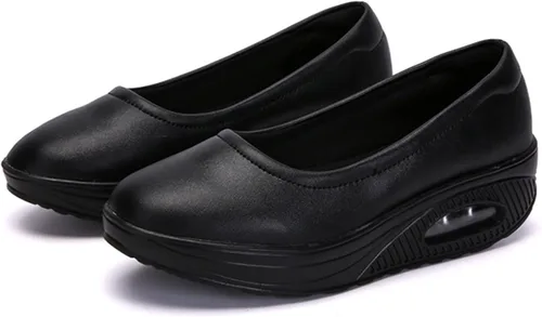 Vista 2 de Veroders Working Nurse Shoes Platform Sneakers - Women's Breathable Mary Jane Sneakers Lightweight Walking Sneakers Wedges Slip On Walking Shoes for