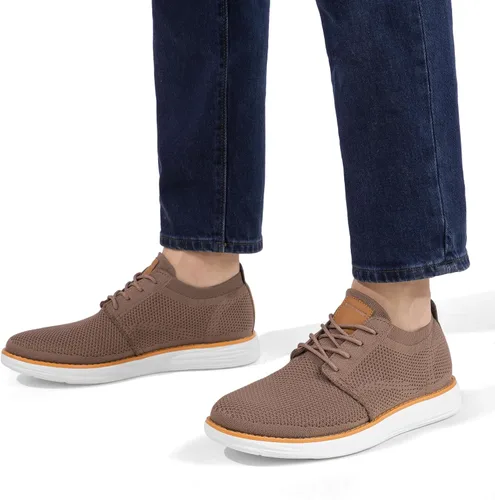 Vista 6 de Bruno Marc Zapatillas de malla para hombre Oxfords ligeras