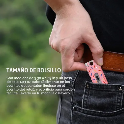Vista 6 de OKNIFE Otacle EDC - Cuchillo utilitario retráctil, cuchillo para abrir cajas, herramienta multifuncional con cortador de cinturón, abridor