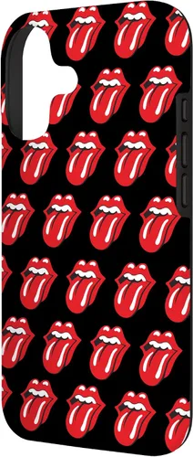 Vista 2 de Rolling Stones Classic Tongue Logo Repeat - Carcasa para iPhone 17, color negro