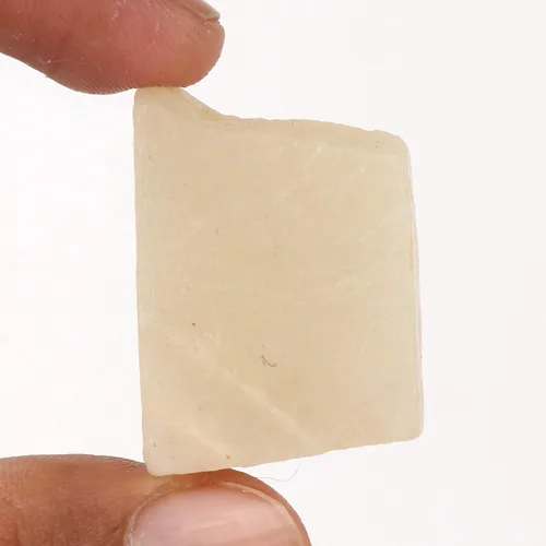 Vista 3 de GEMHUB Cristal curativo de piedra lunar sin tratar con certificado de 89.7 quilates, blanco natural, crudo y crudo para yoga, meditación y trabajo