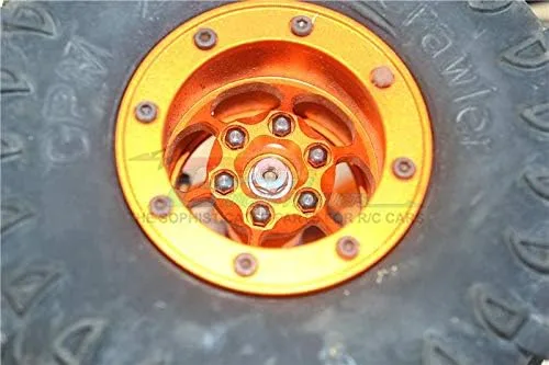 Vista 4 de Adaptadores hexagonales de rueda de latón de 0.669 in para Axial Wraith / RR10 Bomber / SMT10-4Pc Set