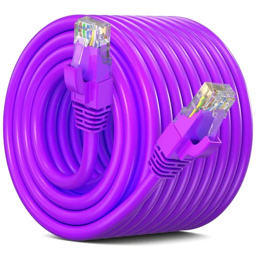 Vista 19 de Maximm Cable Ethernet Cat 6, cable de red y conexión de alta velocidad de 10 pies, UTP, 10 Gbps, cable Ethernet de 550 MHz, color naranja