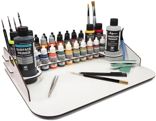 Vista 10 de Vallejo - Expositor de Pintura Montado en Pared para la Organización de Pinturas Acrílicas para Modelos a Escala y Miniaturas Contiene 43 Botellas