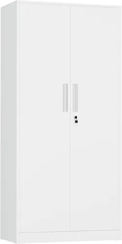 Vista 35 de INTERGREAT Armario de almacenamiento de metal con cerradura, gabinete de almacenamiento de metal con cerradura de 72 pulgadas de alto con puertas