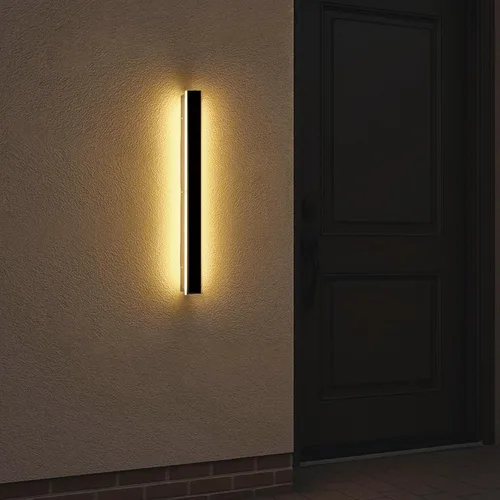 Vista 13 de Luces de pared modernas para exteriores de 39 pulgadas, 2700 K-6500 K, aplique de pared al aire libre regulable seleccionable con control remoto