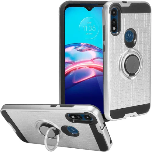 Vista 10 de Para Motorola Moto E (2020) XT2052 - Funda para teléfono con soporte de anillo - RS2 Negro