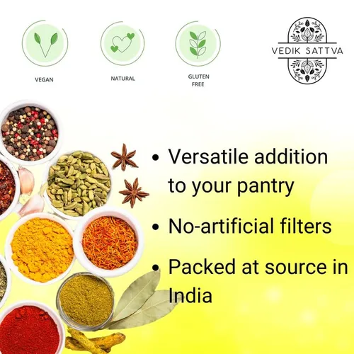 Vista 3 de Vedik Sattva Natural Pani Puri Masala 1 onza / 28.35 GM Paquete de 1 caja