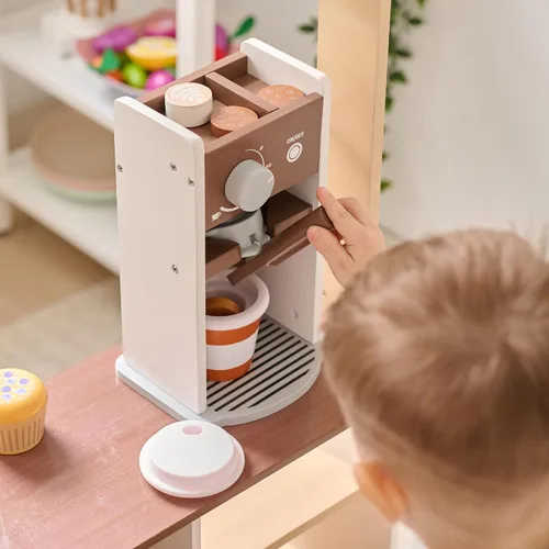 Vista 9 de Teamson Kids Espresso Treats - Soporte de madera para café