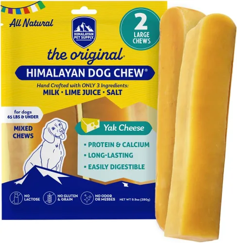 Vista 14 de Himalayan Dog Chew Bacon Yak Cheese - Masticables para perros, el mejor para ti, 100% natural de larga duración, golosinas saludables para perros