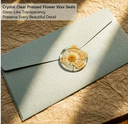 Vista 2 de 10 barras de sellado de cera de pegamento totalmente transparentes para sellado de sellos de cera, perfectas para tarjetas, sobres, invitaciones