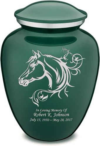 Vista 19 de Geturns Embrace - Urnas de cremación personalizadas para adultos para cenizas humanas, urna funeraria negra grande para hombres y mujeres, 200 libras