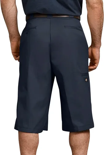 Vista 2 de Dickies Pantalón corto de trabajo con entrepierna de 15 pulgadas para hombre con bolsillo multiuso