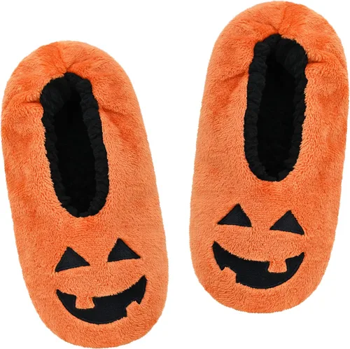 Vista 12 de Panda Bros - Pantuflas gruesas y cálidas para mujer con suela antideslizante, zapatos de casa con diseño de personajes, pantuflas novedosas