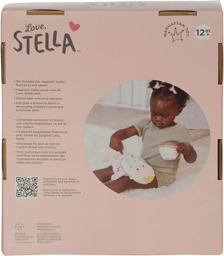 Vista 5 de Love, Stella Baby Doll Set de alimentación de simulación de Manhattan Toy