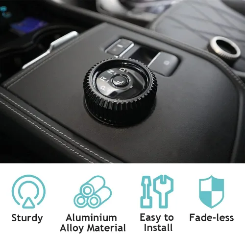 Vista 4 de AOSKonology Perilla de control de volumen con cubierta de metal Compatible con Mach E Mach-E 2021 2022 2023 2024 Accesorios Perilla de cambio