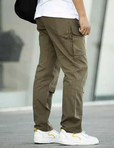 Vista 4 de SNOLY Pantalones tácticos militares para el trabajo al aire libre para hombre, ligeros, antidesgarros, para senderismo, caza, bolsillos multiusos