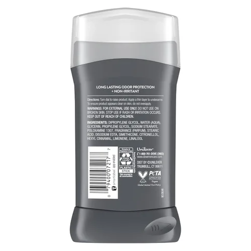 Vista 2 de Dove Men+Care Barra de desodorante para hombres 4 unidades Extra fresco sin aluminio Protección contra olores de 72 horas Desodorante para hombres