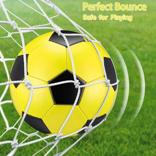 Vista 5 de Deekin 2 pelotas de fútbol de interior para niños, tamaño 2, tamaño 3, con bomba de inflador, regalo deportivo para entrenamiento y práctica